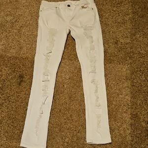 Blank NYC White Distressed Jeans